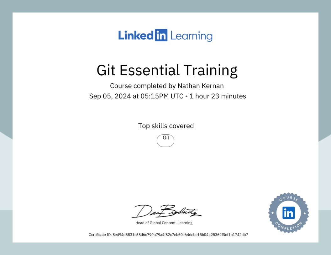 Git Certificate 1